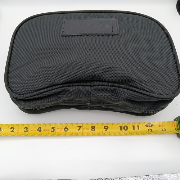 Eddie Bauer black travel toiletry bag compartments zipper - Picture 8 of 9